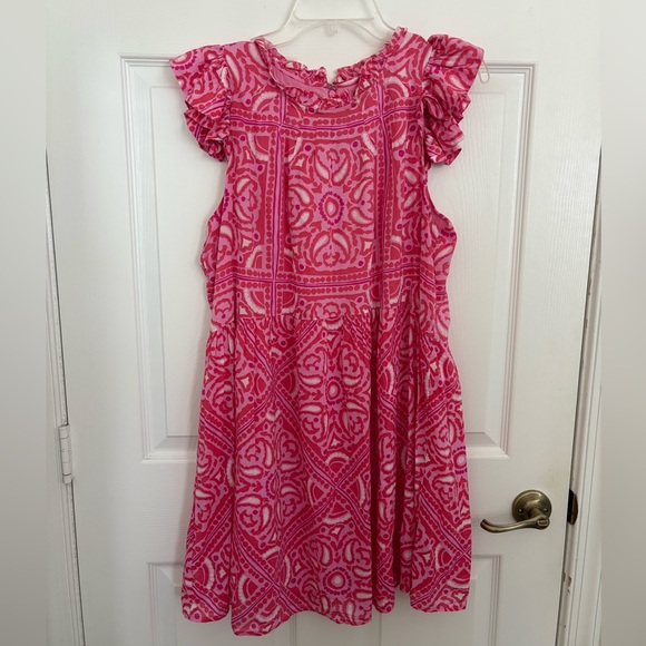Vineyard Vines Pink Geometric Dress - Picture 5 of 9